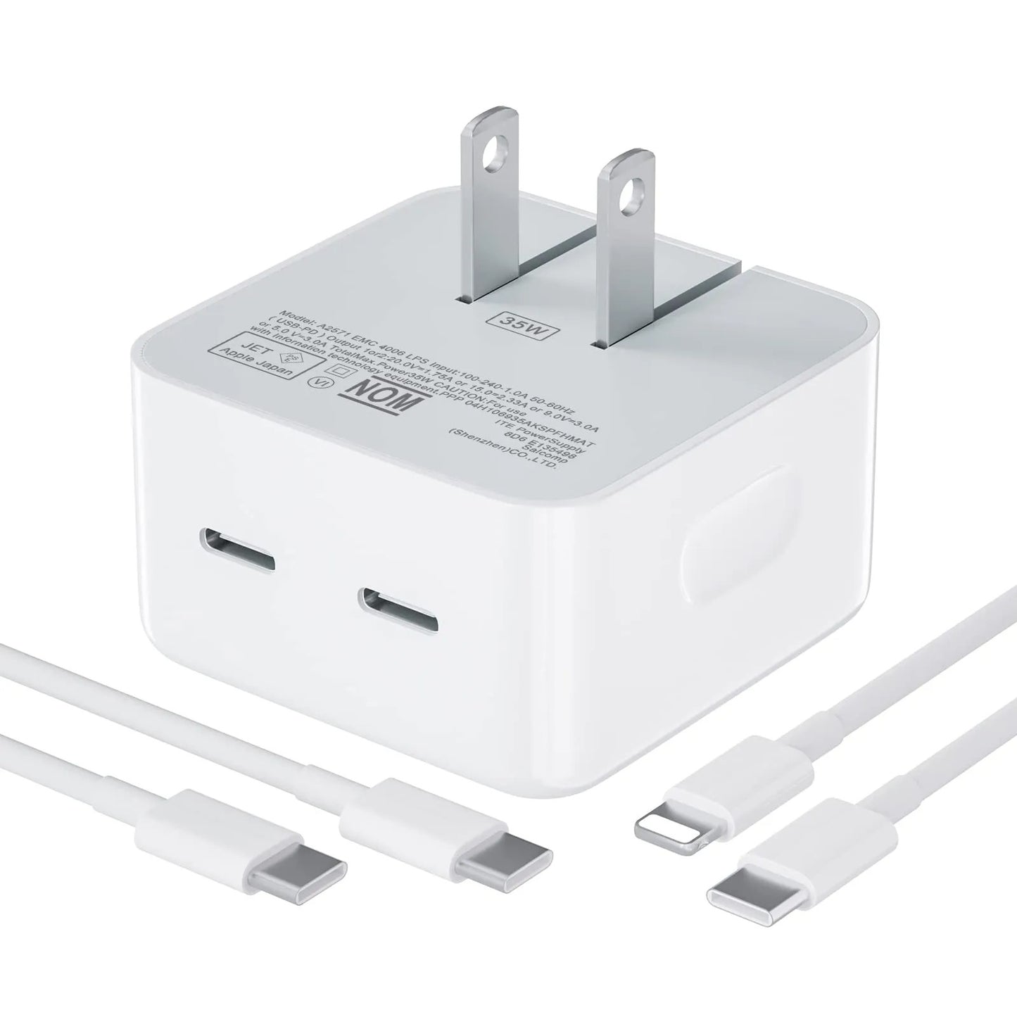 USB-C + C 50W Power Adapter A2306