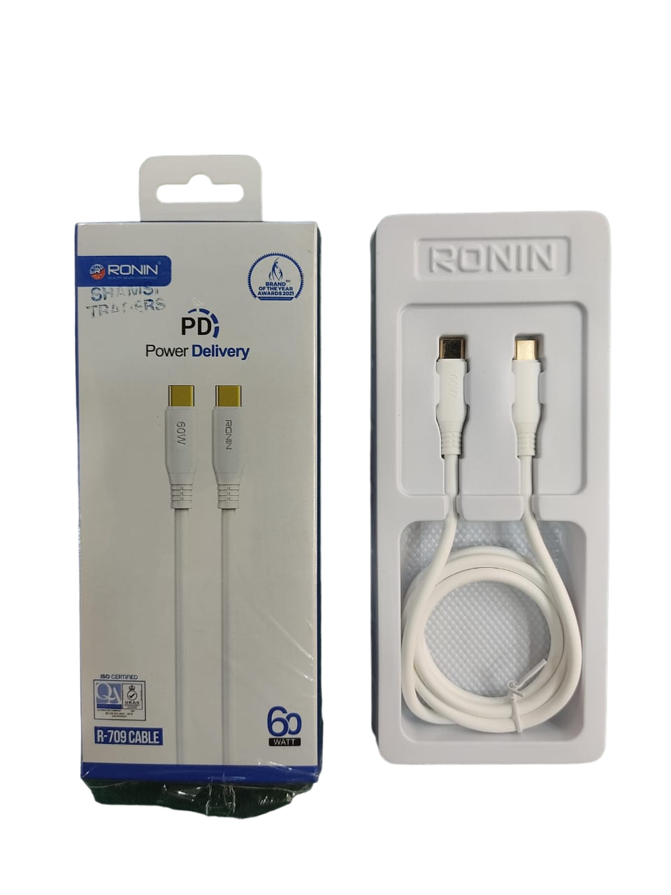 Ronin R-709 | 1 Meter Charging Cable (60w) Type-C To Type-C |
