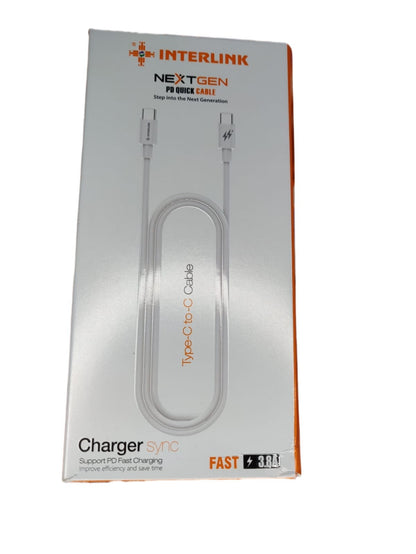 Next-Gen Speed on Both Ends! Interlink Type-C Cable - Double the Fun with Blazing Data Transfer & Charging