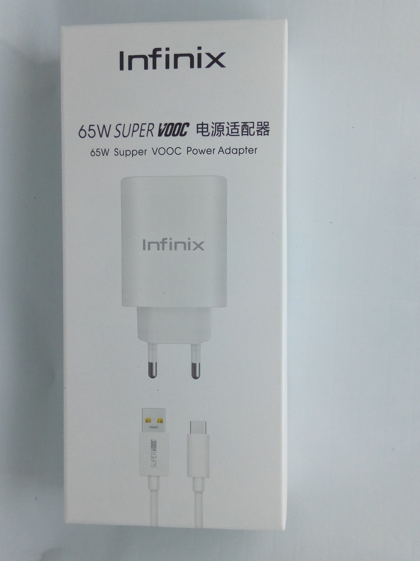 Infinix 65W Fast charger with data cable supper power Adapter